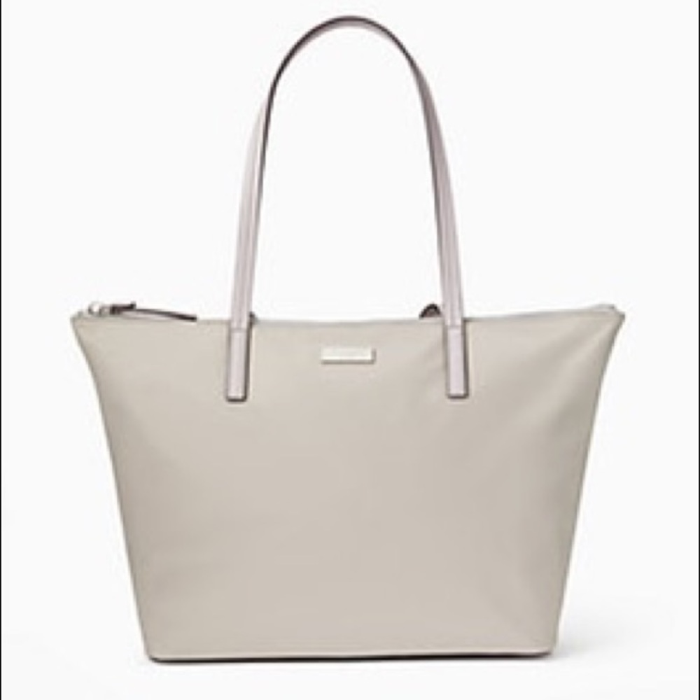 Kate spade soft taupe tote bag